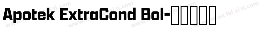Apotek ExtraCond Bol字体转换